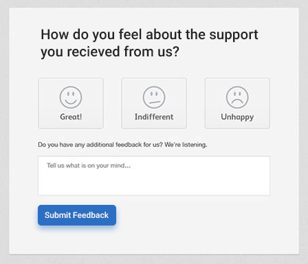 Customer's Feedback UX Design